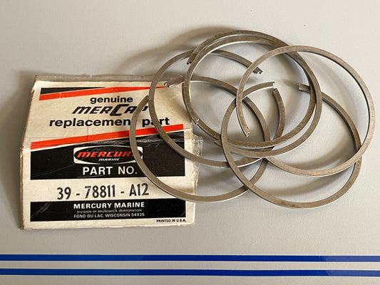 *NEW OEM* 0810 Mercury Quicksilver 6 Piston Ring Set 39-78811A12