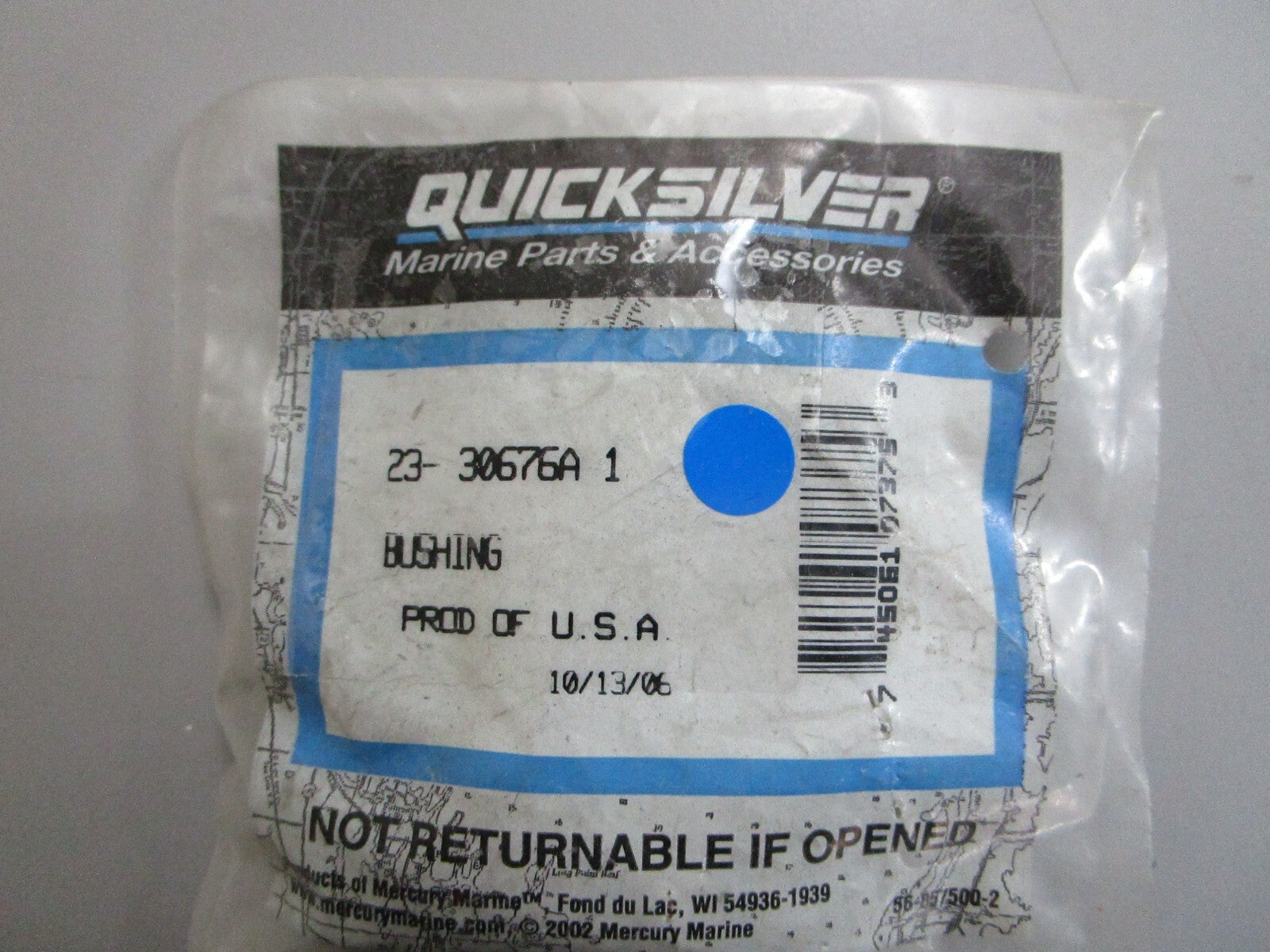 *NEW OEM* 0820 Mercury Quicksilver Bushing 23-30676A1