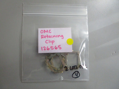 *NEW OEM* (LOT OF 2) 0810 OMC Johnson Evinrude Retaining Clip 126565 0126565