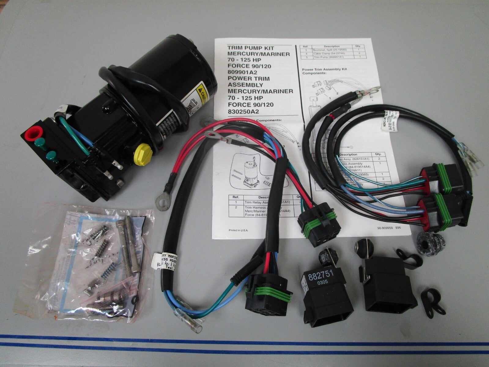 *NEW OEM* 0720 Mercury Quicksilver Trim Tilt Motor Pump Kit 809901A2