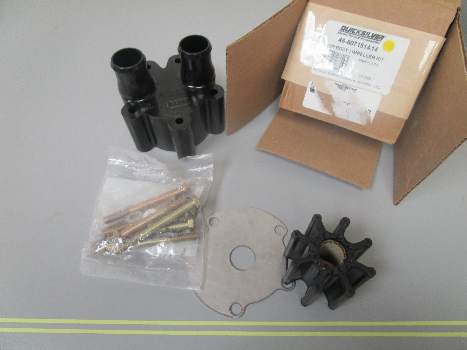 *NEW OEM* 0720 Mercury Quicksilver Water Pump Impeller Body Kit 46-807151A14