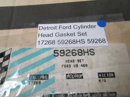 *NEW OEM* 0720 Detroit Ford Cylinder Head Gasket Set 17268 59268HS 59268