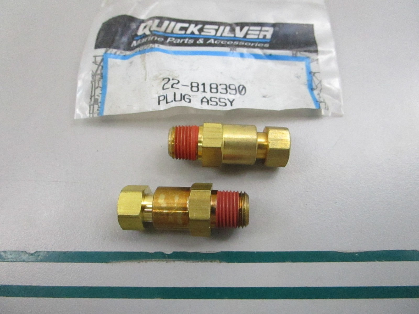NEW OEM (LOT OF 2) 22-818390 Mercury Quicksilver Drain Cock 0810