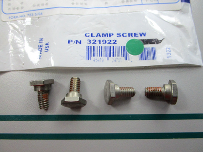 NEW OEM (LOT OF 4) 321922 0321922 OMC Johnson Evinrude Clamp Screw 0810