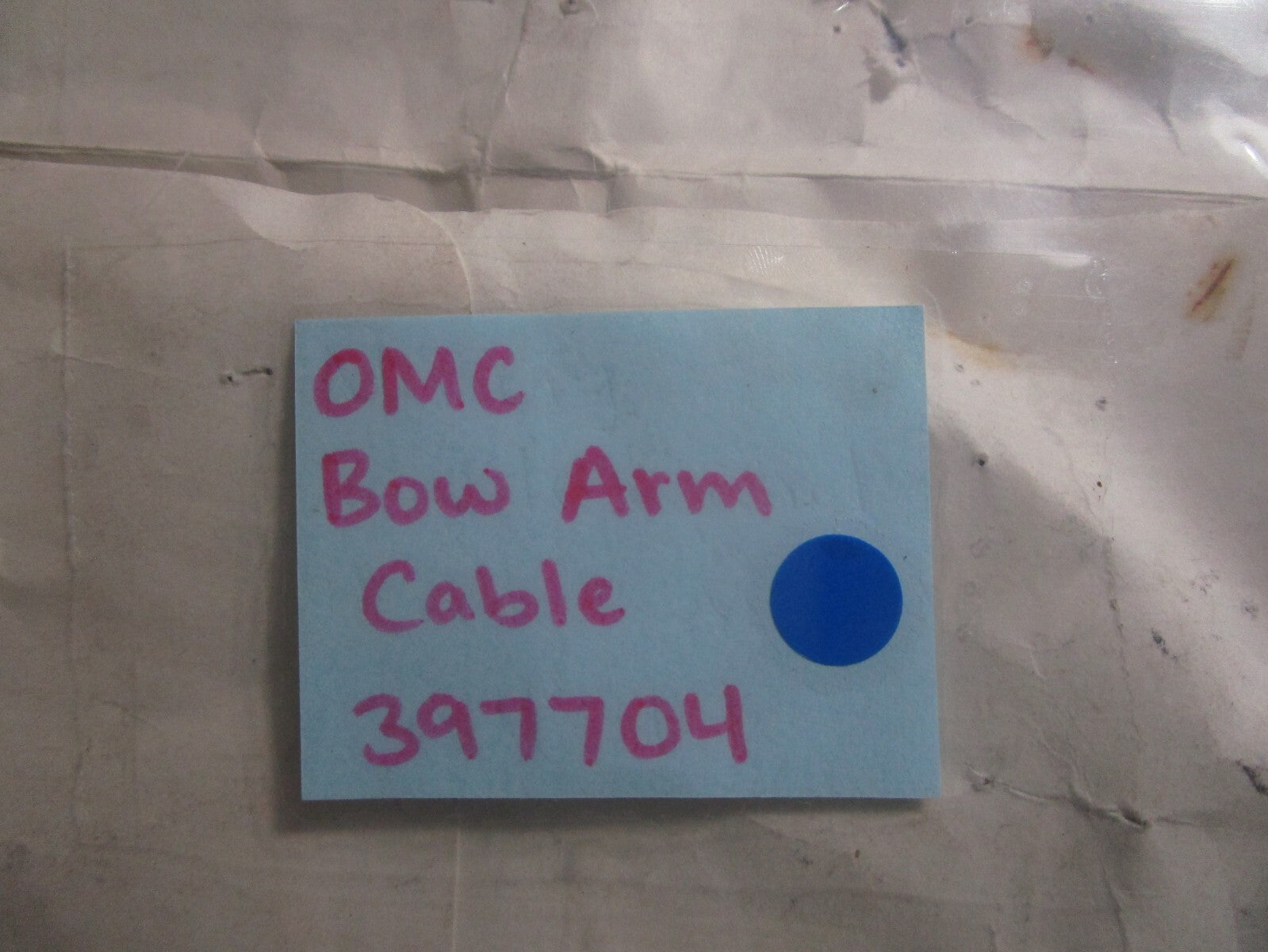 *NEW OEM* 0810 OMC Johnson Evinrude Bow Arm Cable 397704 0397704