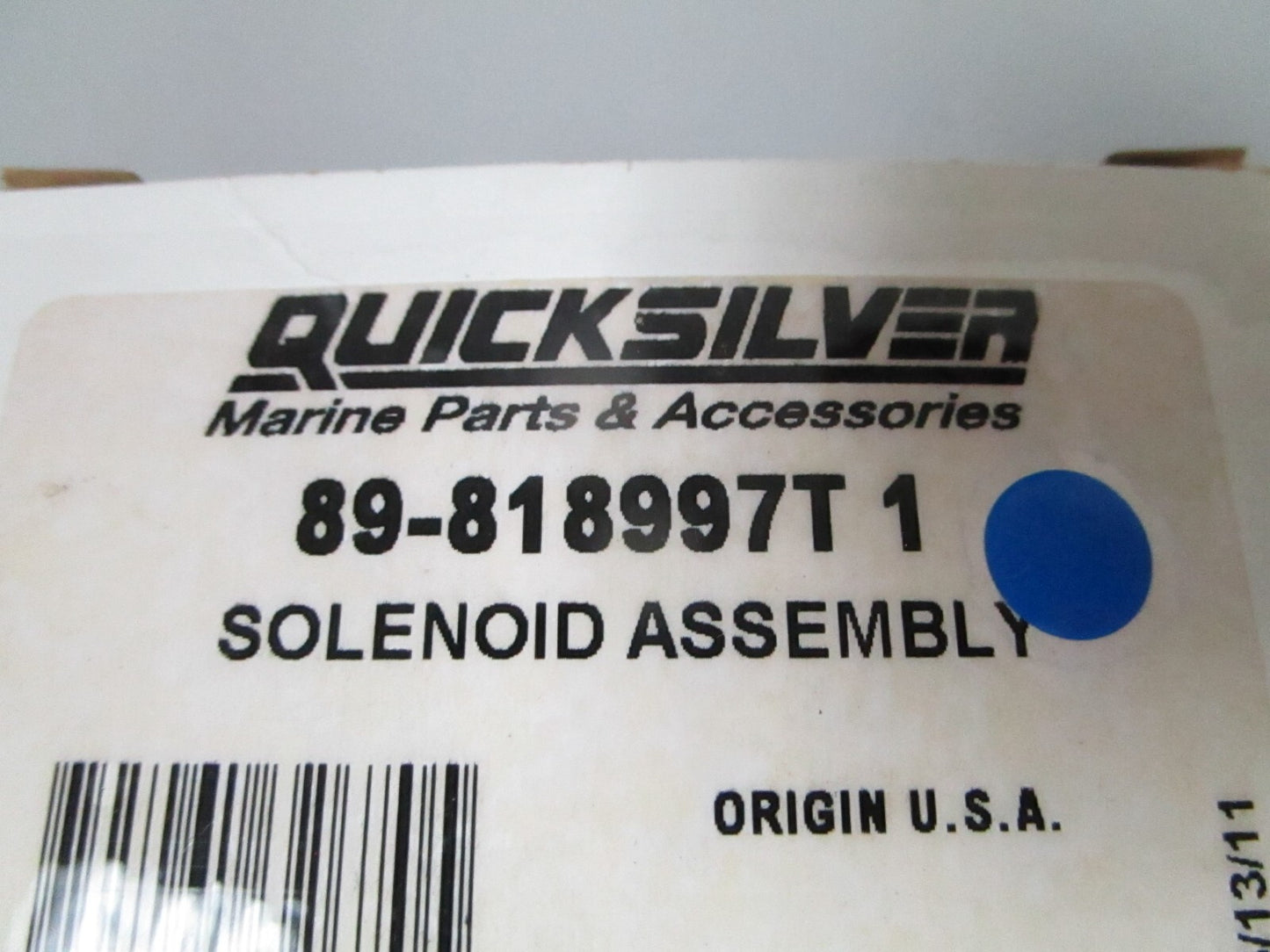 *NEW OEM* 0810 Mercury Quicksilver Solenoid Assembly 89-818997T1