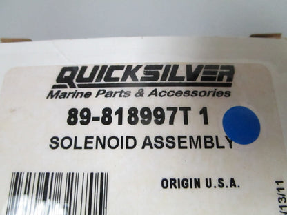 *NEW OEM* 0810 Mercury Quicksilver Solenoid Assembly 89-818997T1