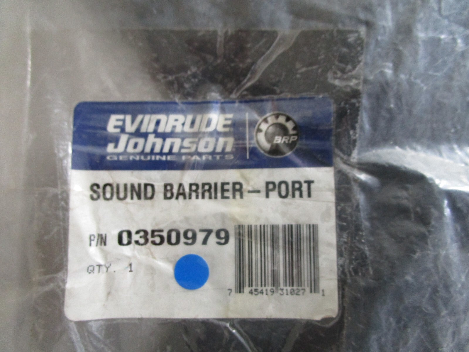 *NEW OEM* 0810 OMC Johnson Evinrude Port Sound Barrier 350979 0350979