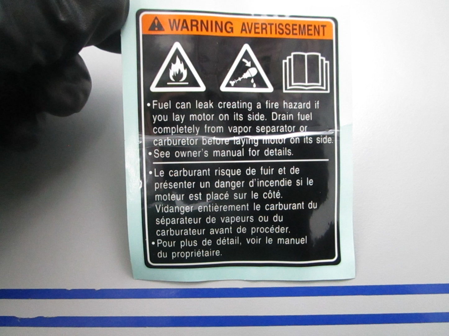 NEW OEM Suzuki 61458-90J00 Label 0810