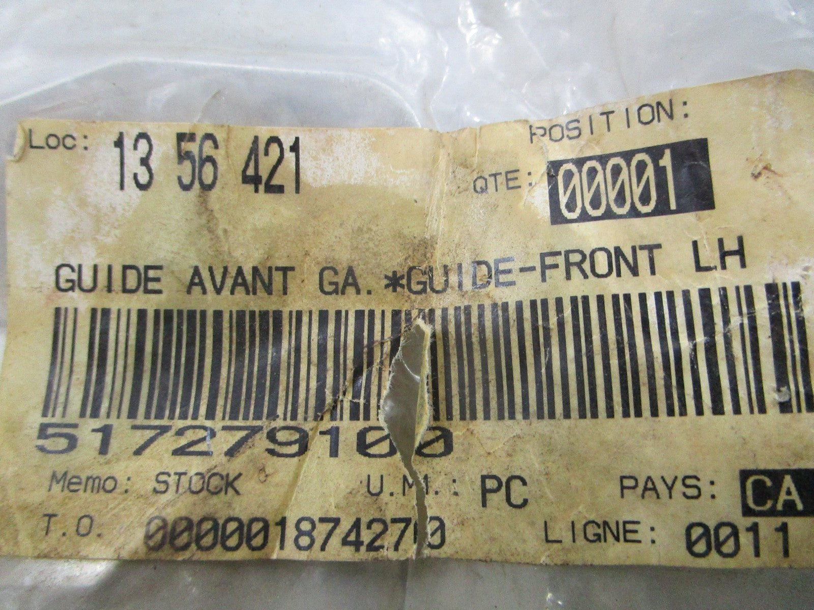 *NEW* 0810 Ski-Doo Front Head Guide 517279000