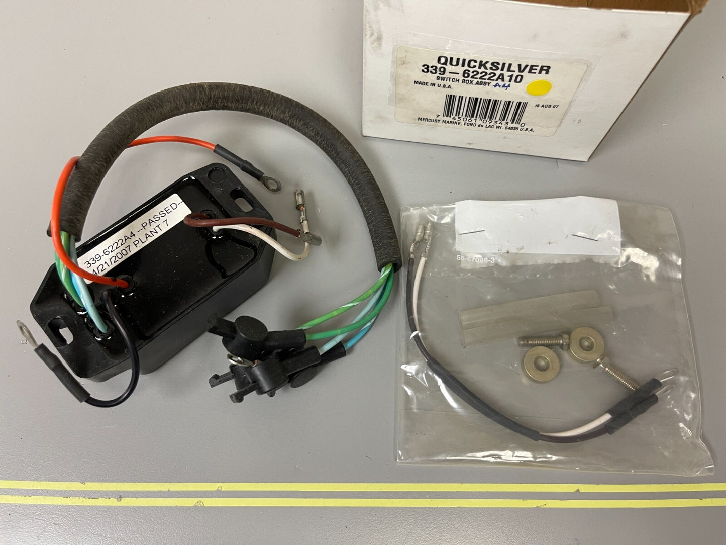 *NEW OEM* 0720 Mercury Quicksilver Switch Box Assembly 339-6222A10 6222A4