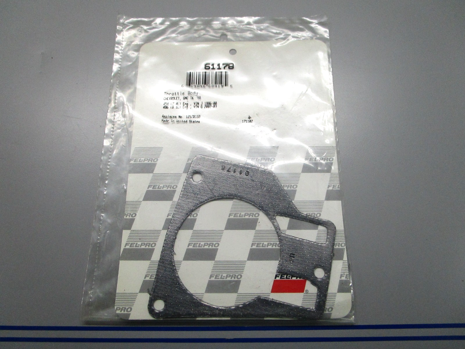 *NEW* 0810 Fel-Pro Throttle Body Gasket 61178