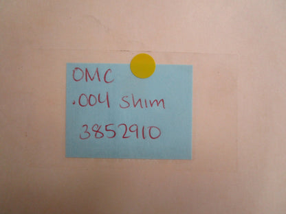 *NEW OEM* 0810 OMC Johnson Evinrude .004 Shim 3852910