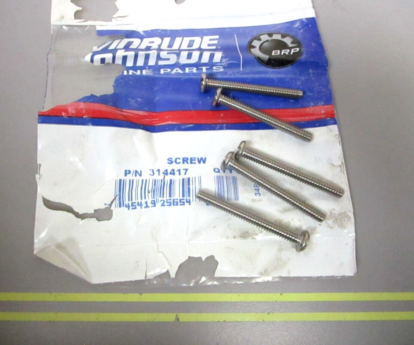 *NEW OEM* (LOT OF 5) 0720 OMC Johnson Evinrude Screw 314417 0314417