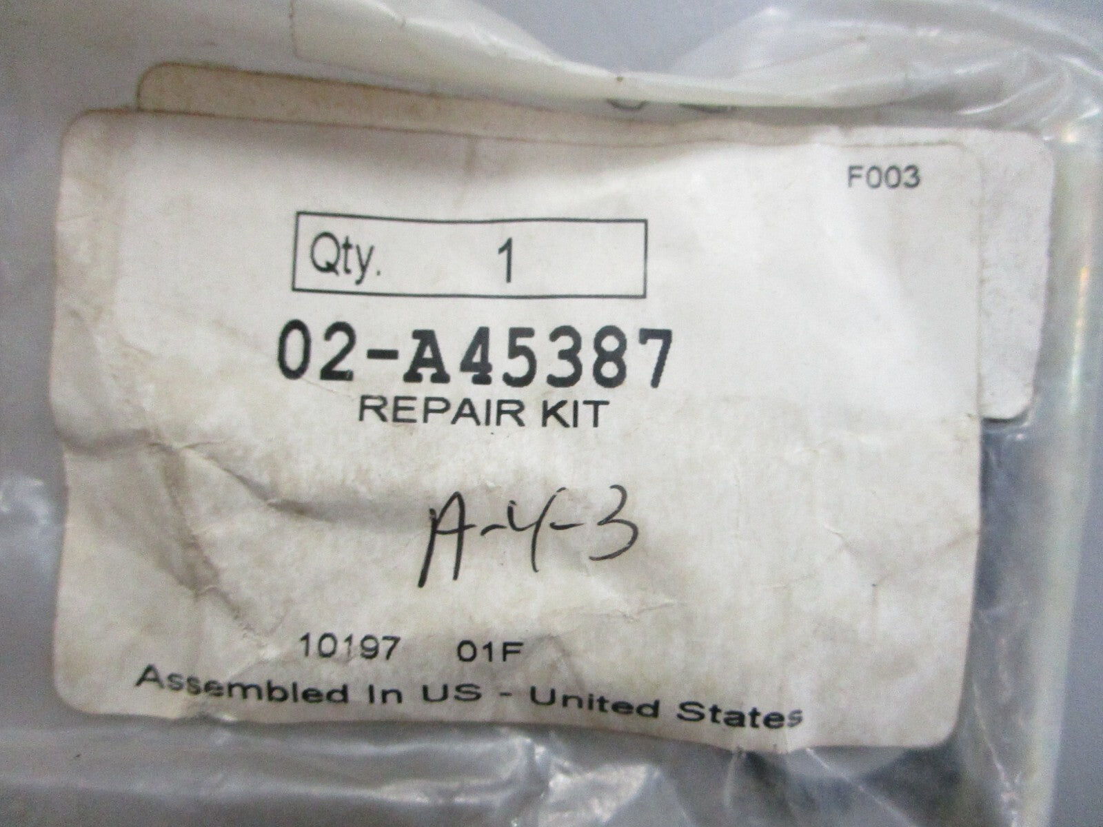 *NEW OEM* 0820 Case IH Repair Kit A45387