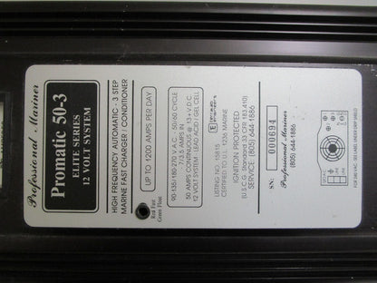 *NEW* 0820 Professional Mariner Promatic 50-3 Elite Series 12V Battery Charger