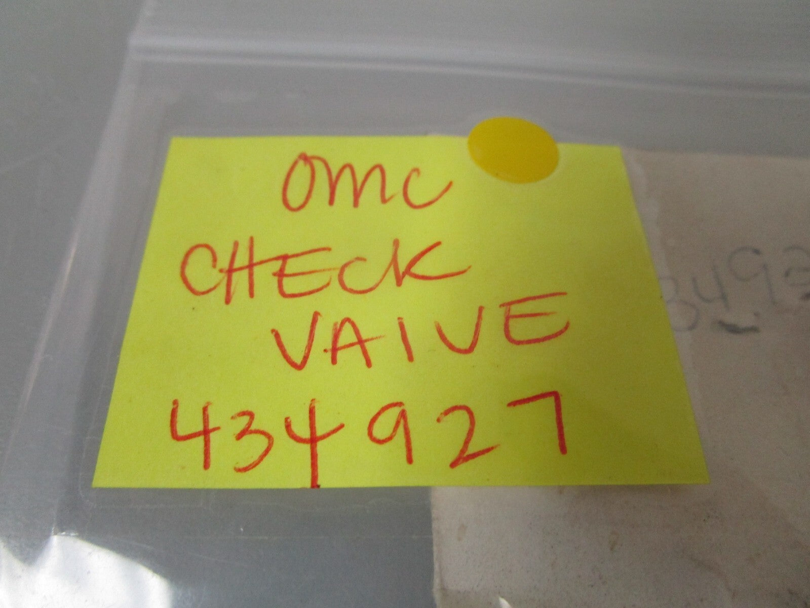 *NEW OEM* 0810 OMC Johnson Evinrude Check Valve 434927 0434927