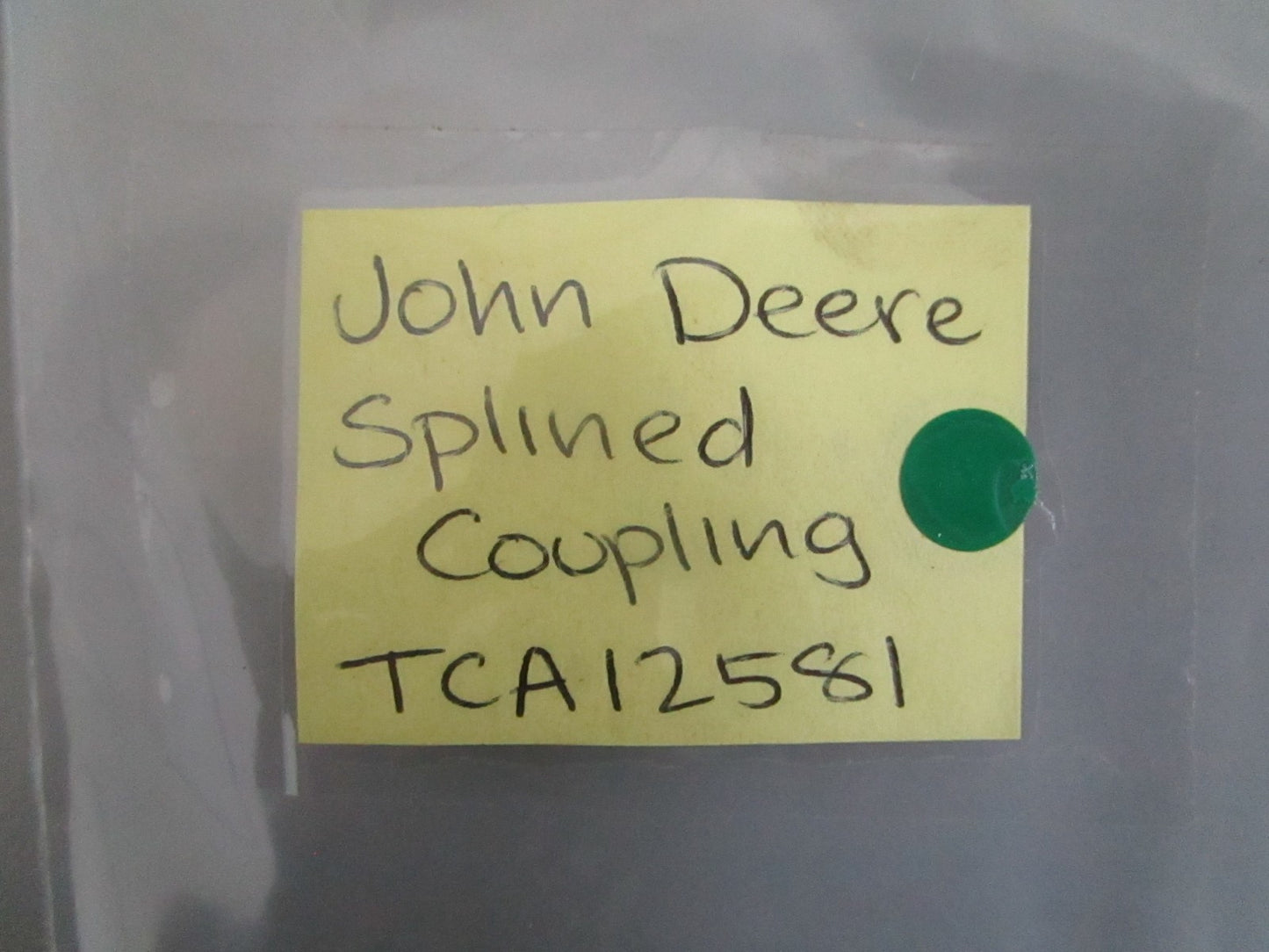 NEW OEM TCA12581 John Deere Splined Coupling 0820