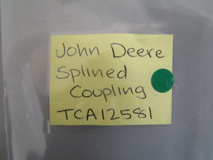 NEW OEM TCA12581 John Deere Splined Coupling 0820