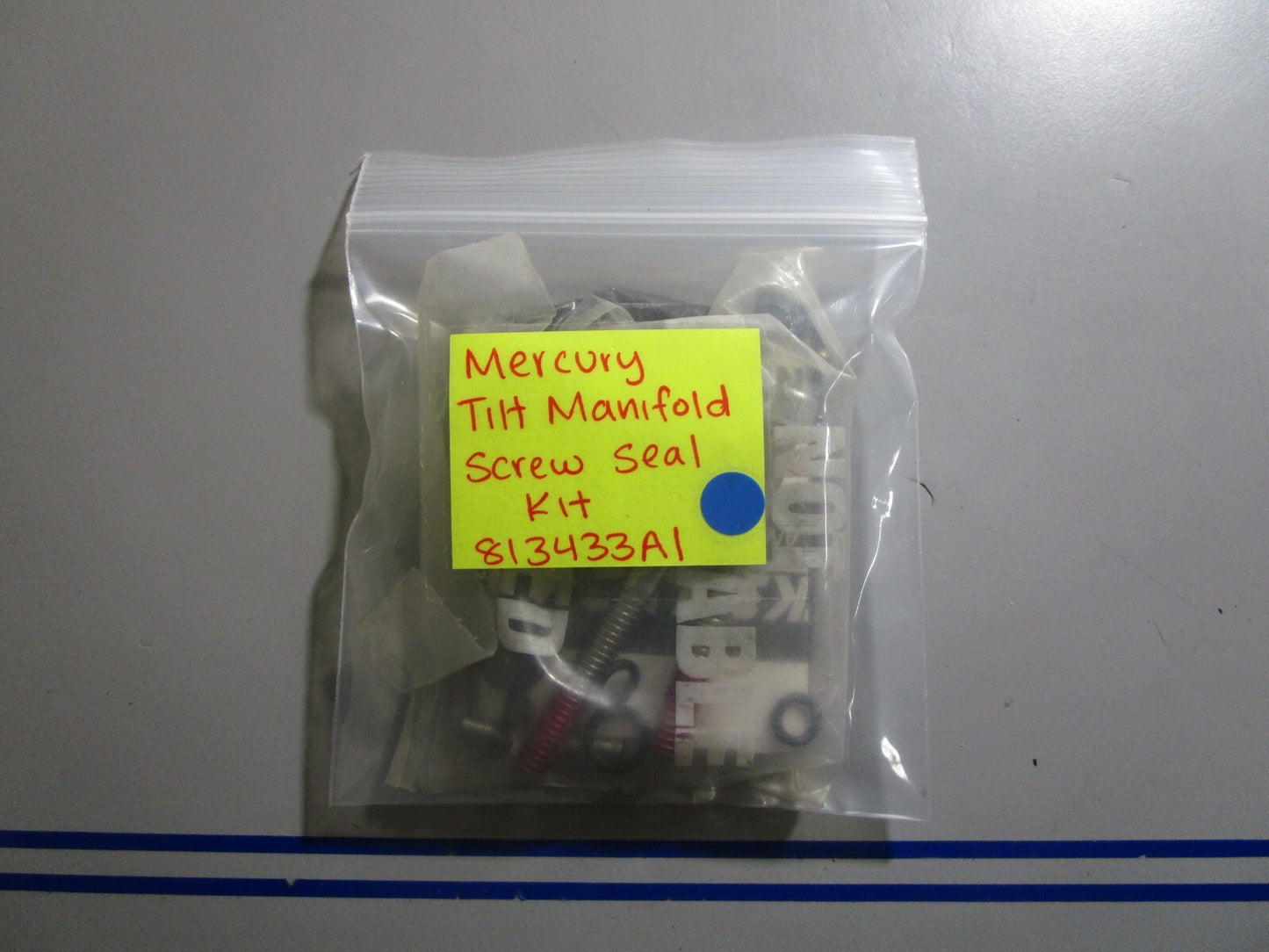 *NEW OEM* 0810 Mercury Quicksilver Tilt Manifold Screw Seal Kit 813433A1
