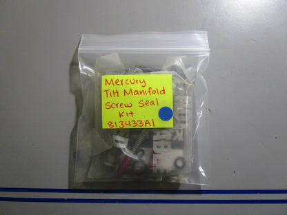 *NEW OEM* 0810 Mercury Quicksilver Tilt Manifold Screw Seal Kit 813433A1