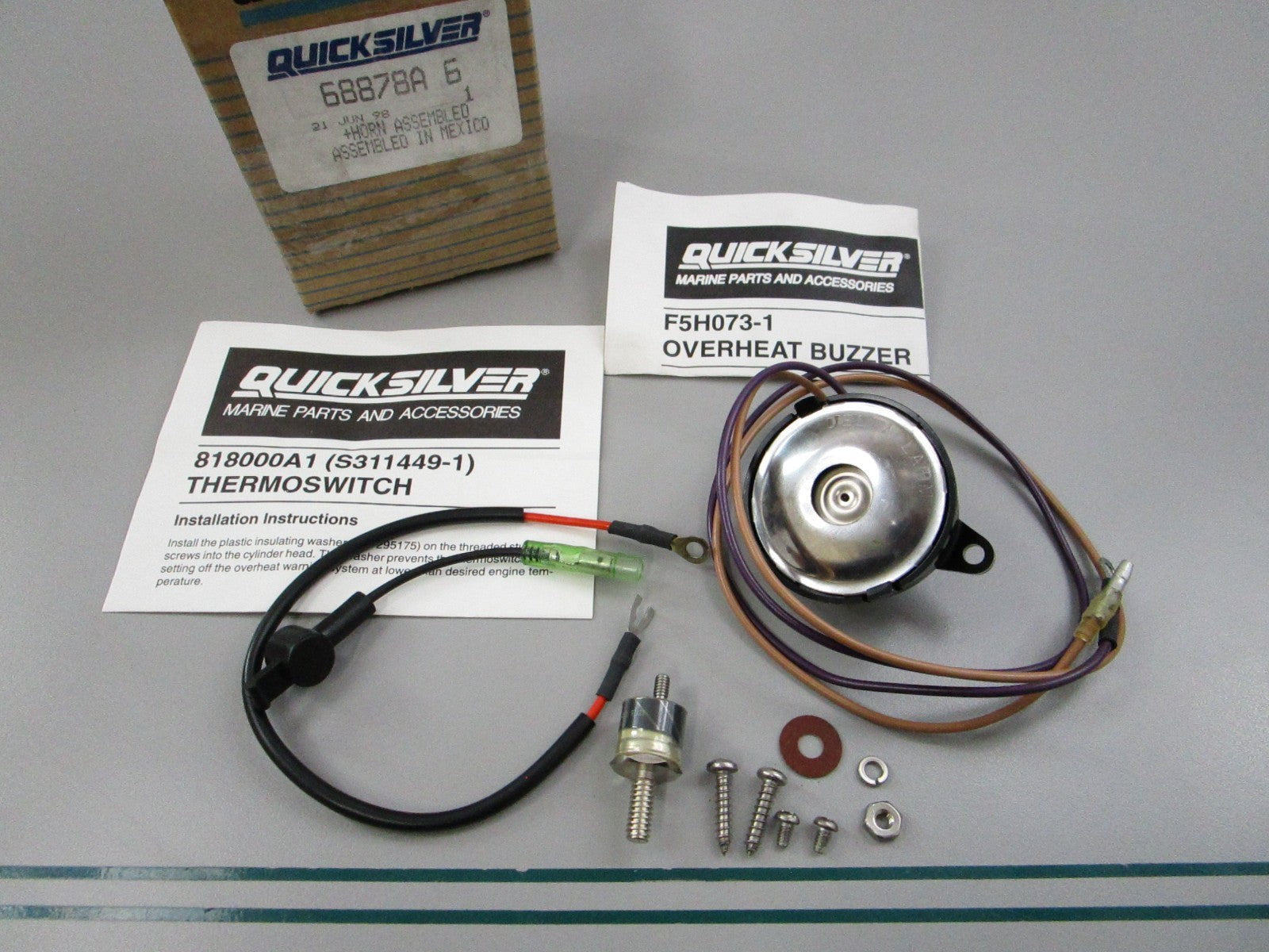 NEW OEM F5H073-1 Mercury Quicksilver Buzzer Kit 0810