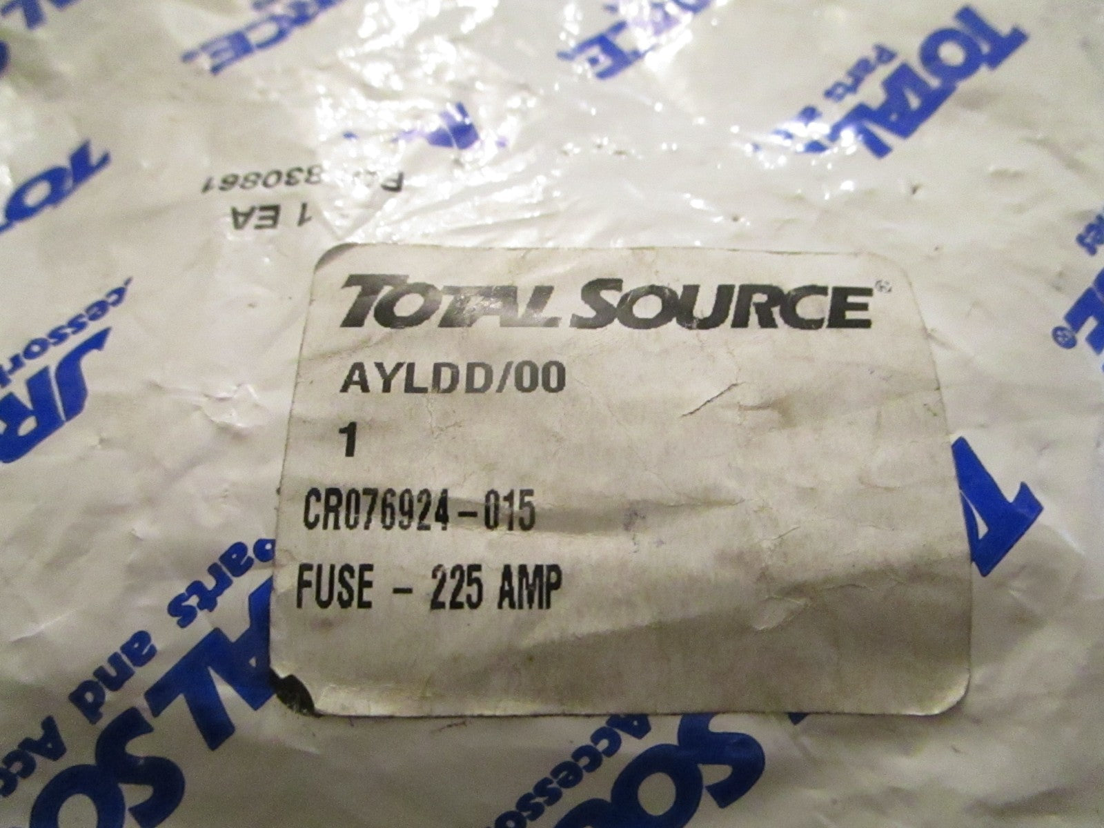 NEW Replaces: Crown CR076924-015 Total Source 225 AMP Forklift Fuse 0720