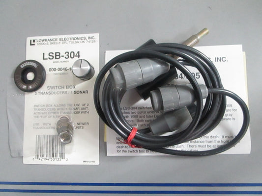 NEW OEM LSB-304 000-0046-14 Lowrance Transducer & Sonar Kit 0820