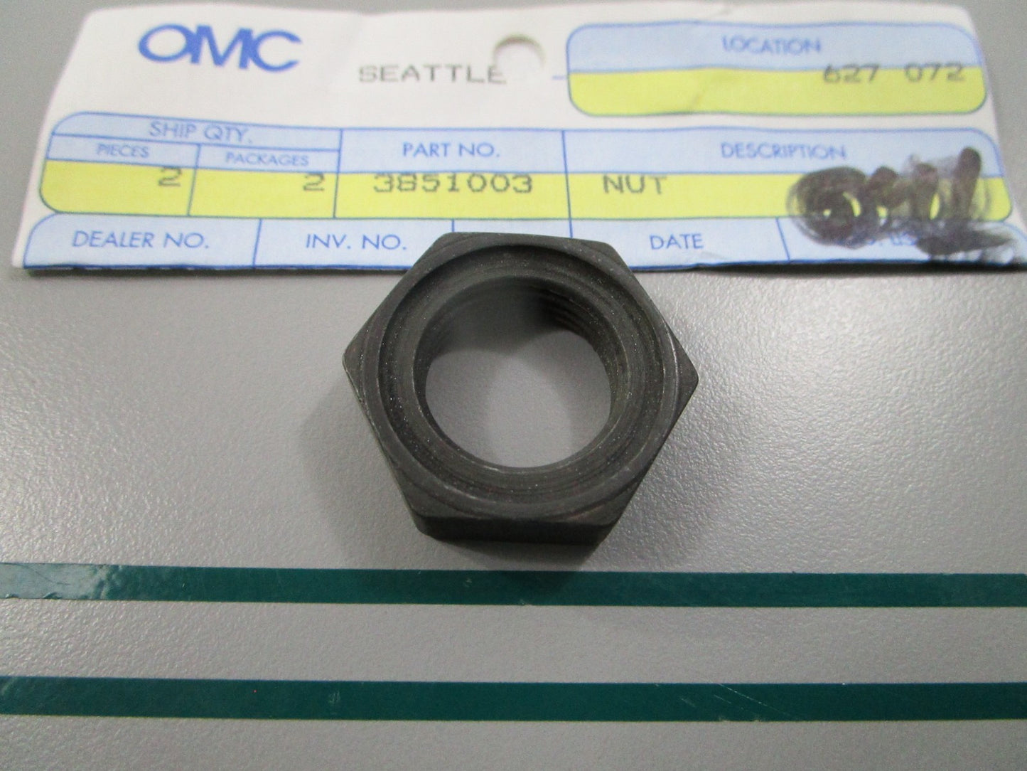 NEW OEM 3851003 OMC Johnson Evinrude Nut 0810