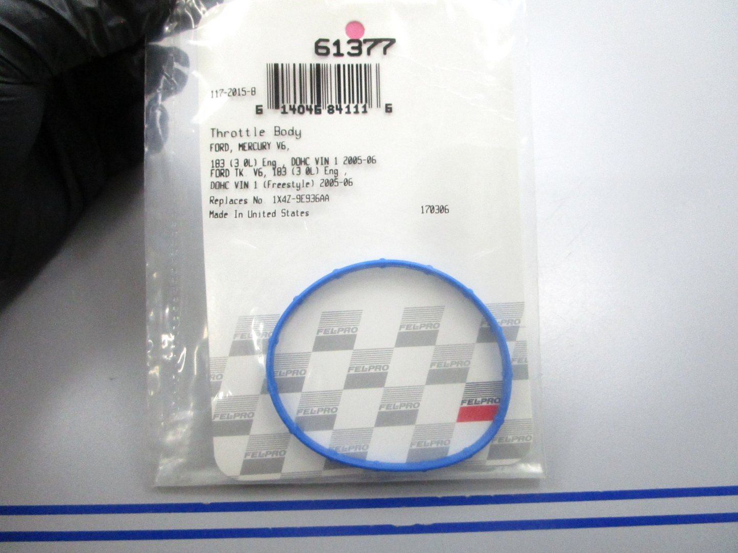 NEW 61377 Fel-Pro Throttle Body Gasket 0810