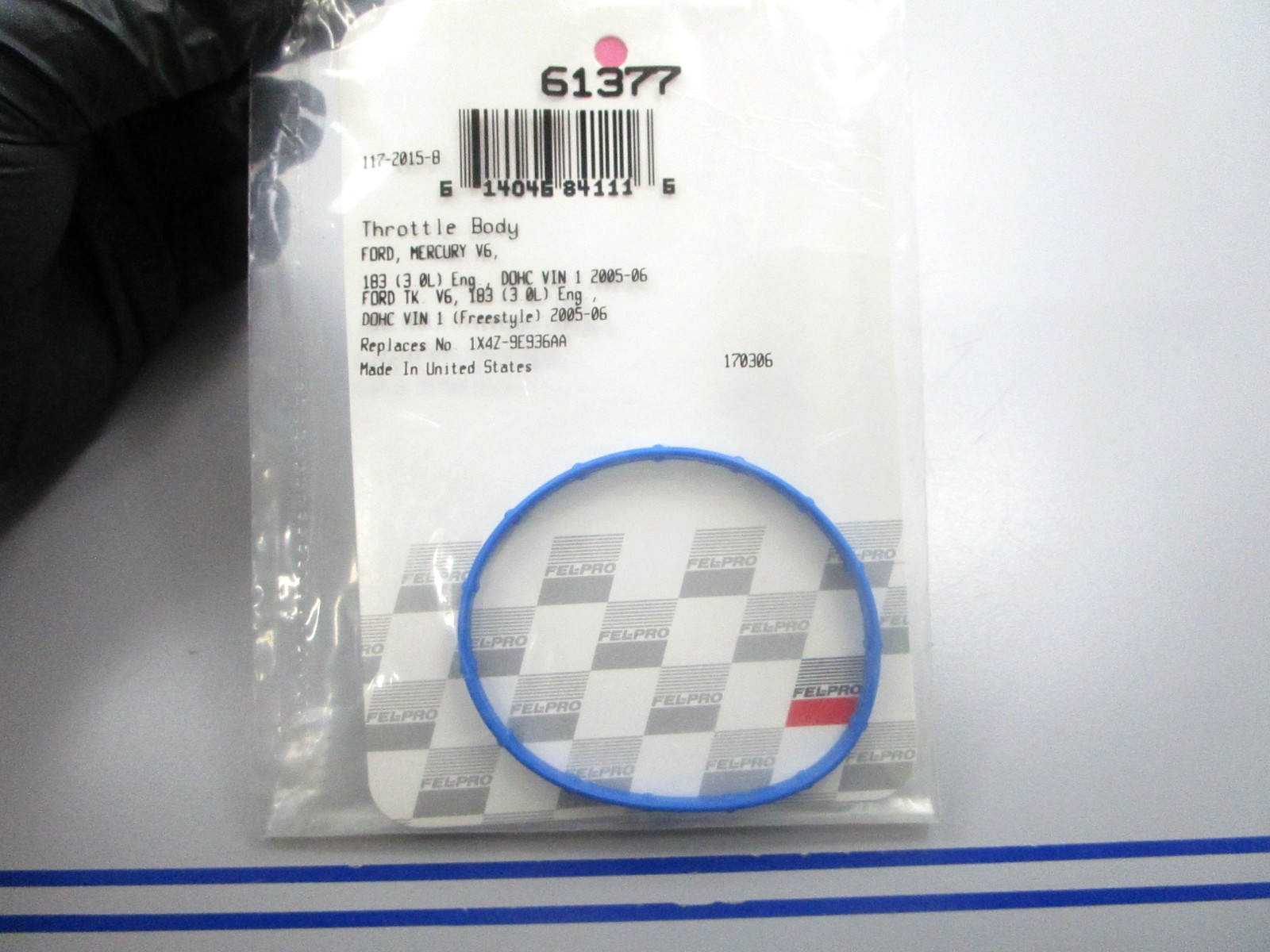 NEW 61377 Fel-Pro Throttle Body Gasket 0810