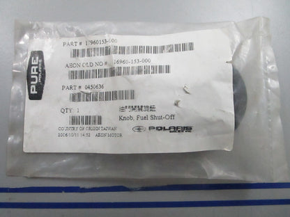 *NEW OEM* 0810 Polaris Fuel Shut Off Knob 0450636