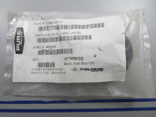 *NEW OEM* 0810 Polaris Fuel Shut Off Knob 0450636
