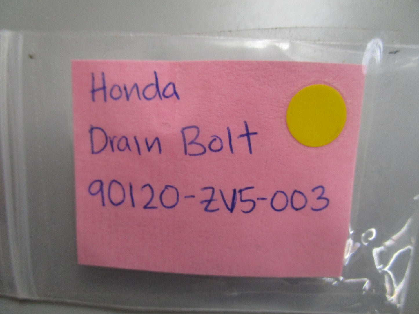 *NEW OEM* 0810 Honda Drain Bolt 90120-ZV5-003