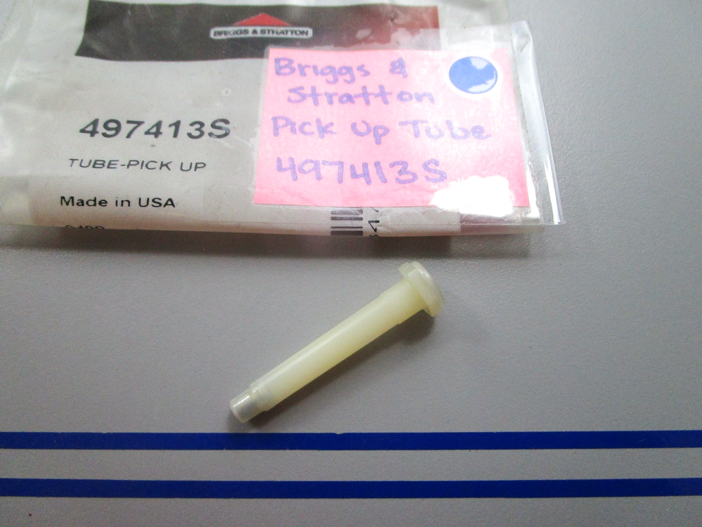 NEW OEM 497413S Briggs & Stratton Pick Up Tube 0810