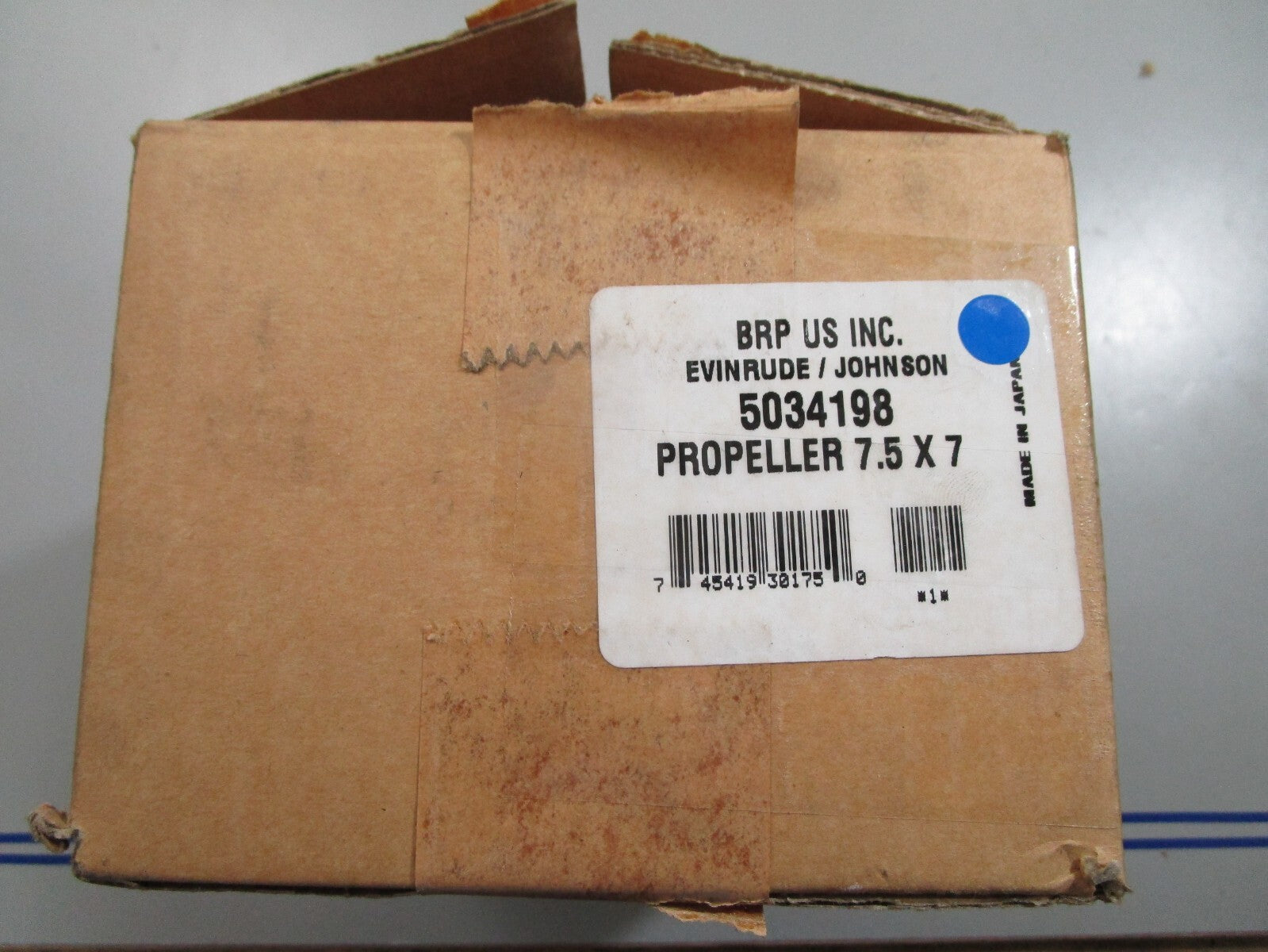 *NEW OEM* 0820 OMC Johnson Evinrude 7½×7 Propeller 5034198