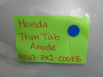 *NEW OEM* 0820 Honda Trim Tab Anode 41107-ZX2-C00ZB
