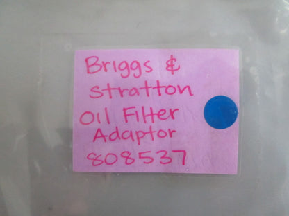 *NEW OEM* 0820 Briggs & Stratton Oil Filter Adaptor 808537