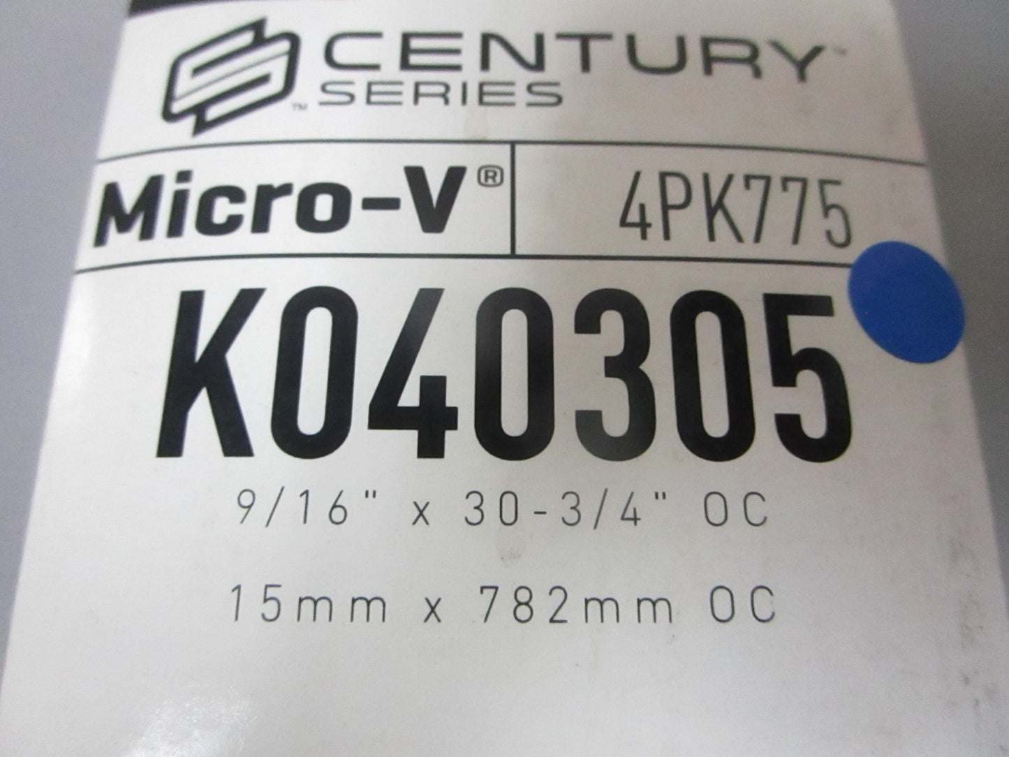 NEW K040305 Gates Micro-V 9/16" x 30 ¾" Serpentine Belt 0720