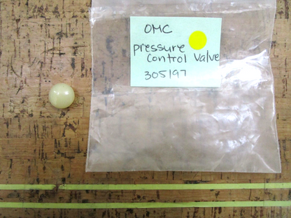 *NEW OEM* 0750 OMC Johnson Evinrude PRESSURE CONTROL VALVE 305197 0305197