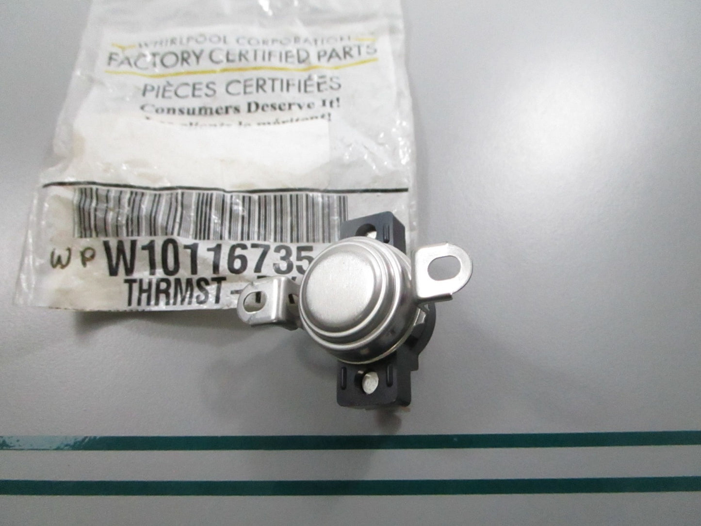 NEW OEM W10116735 Whirlpool Fixed Thermostat 0810