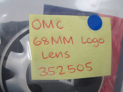 *NEW OEM* 0810 OMC Johnson Evinrude 68MM Logo Lens 352505 0352505