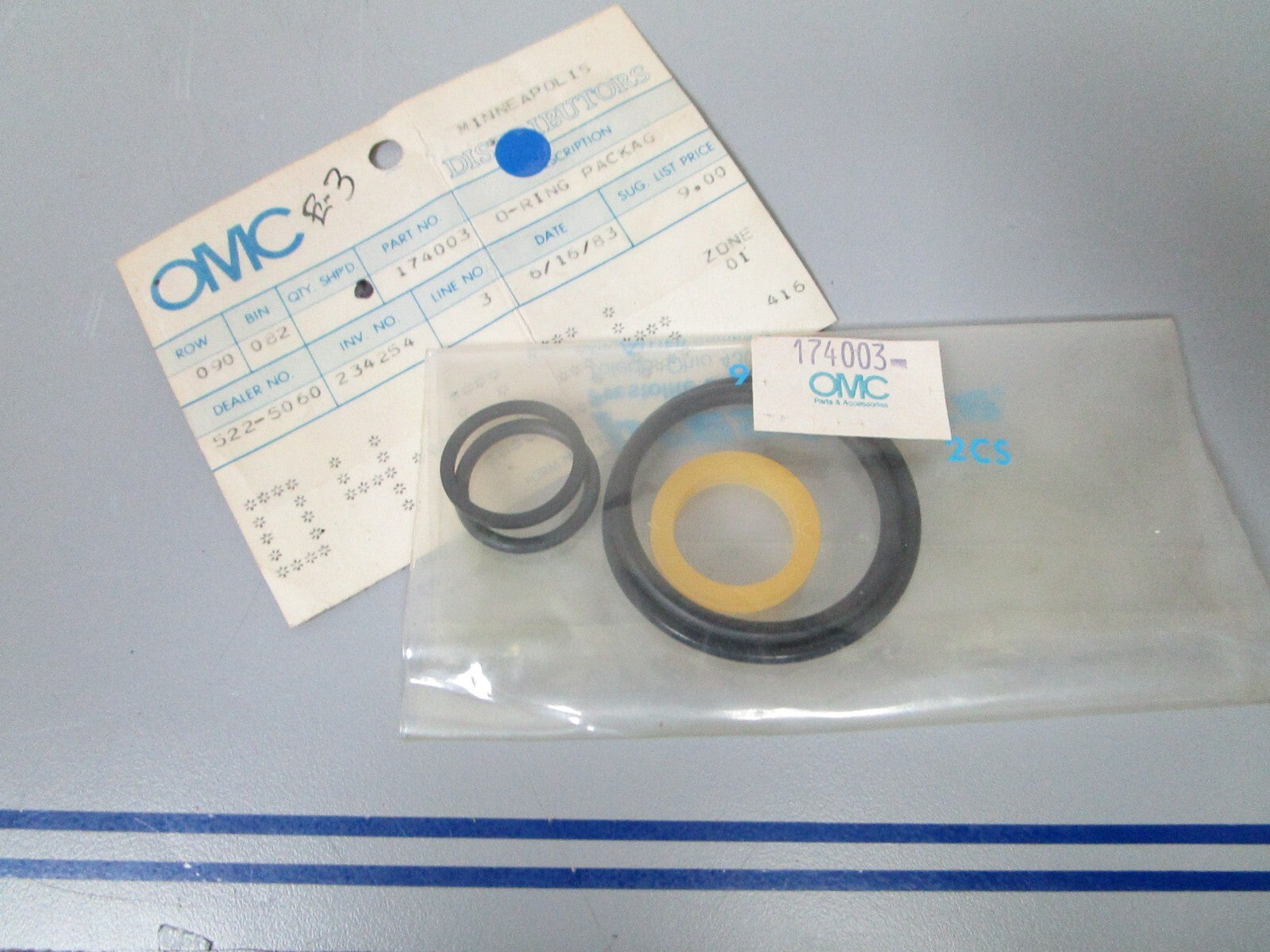 *NEW OEM* 0810 OMC Johnson Evinrude O-Ring Package 174003 0174003