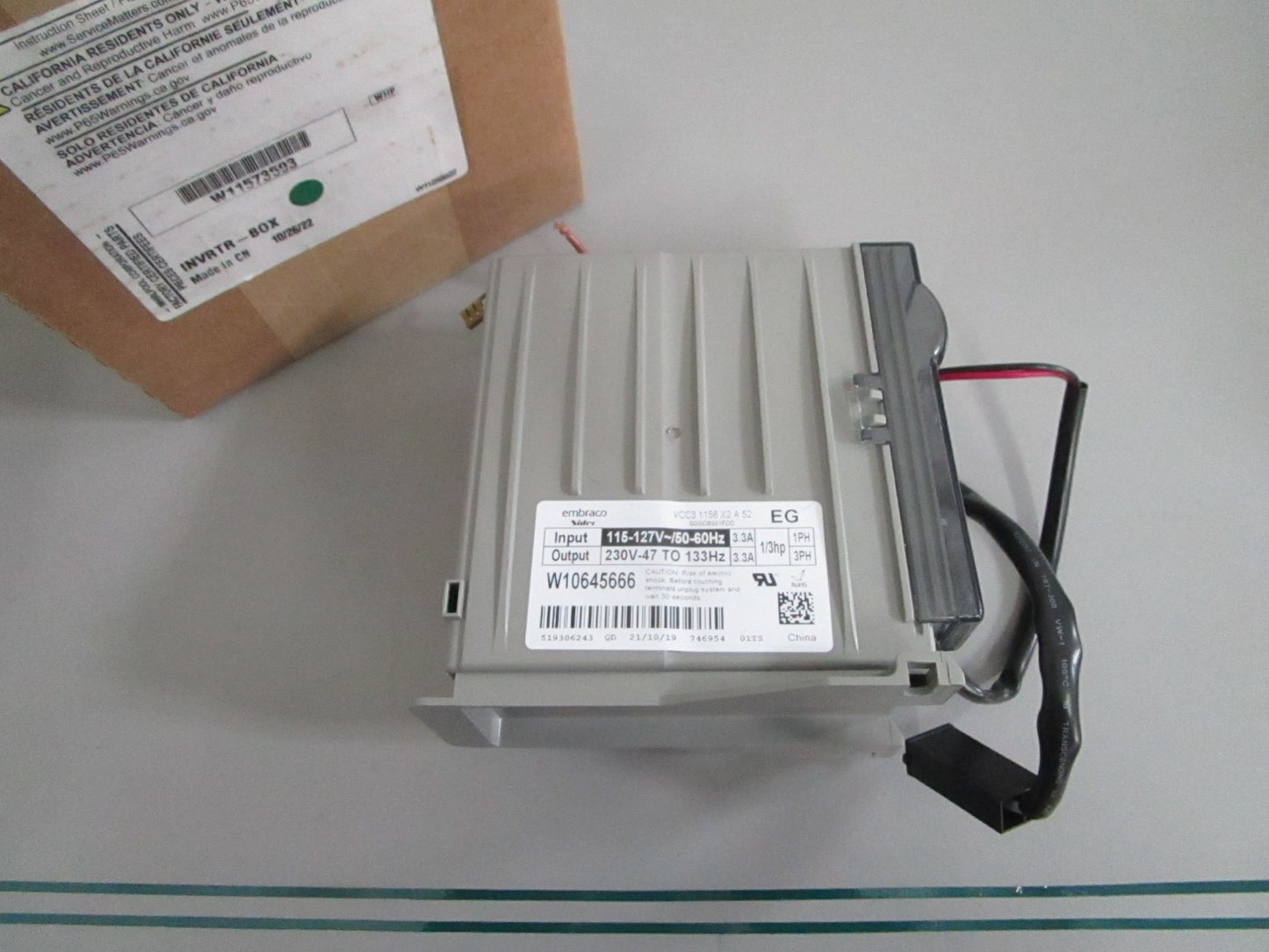 Whirlpool W11573593 NEW OEM Refrigerator Inverter Box Assembly NOS Genuine 0820