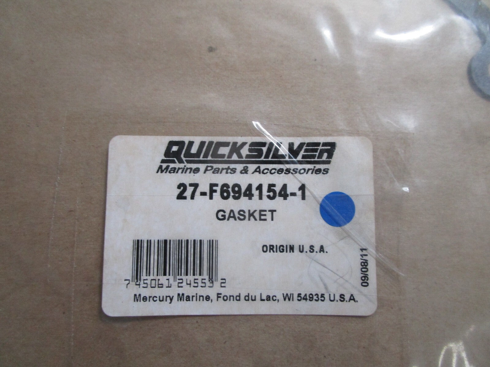 *NEW OEM* 0810 Mercury Quicksilver Gasket 27-F634154-1