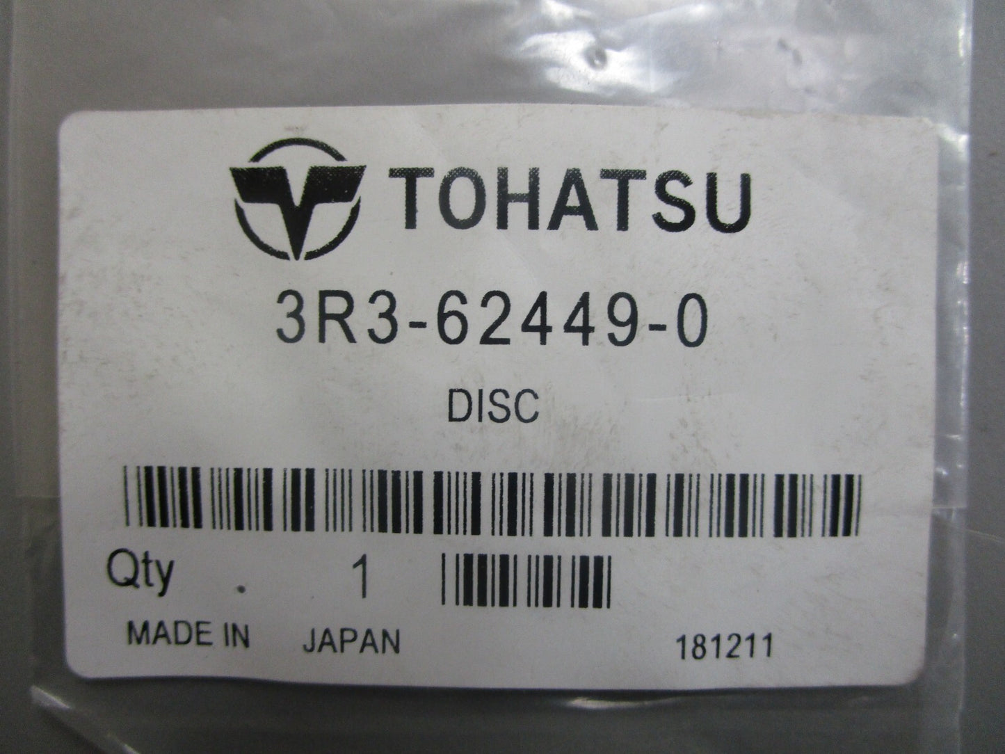 *NEW OEM* 0810 Tohatsu Copilot Disc 3R3-62449-0 3R3624490