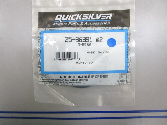 *NEW OEM* (LOT OF 2) 0780 Mercury Quicksilver O-Ring 25-86391