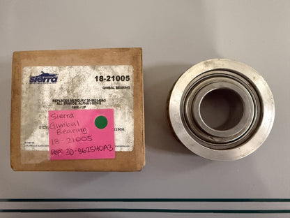 NEW 18-21005 Sierra Gimbal Bearing Rep: 30-862540A3 Mercury 0820