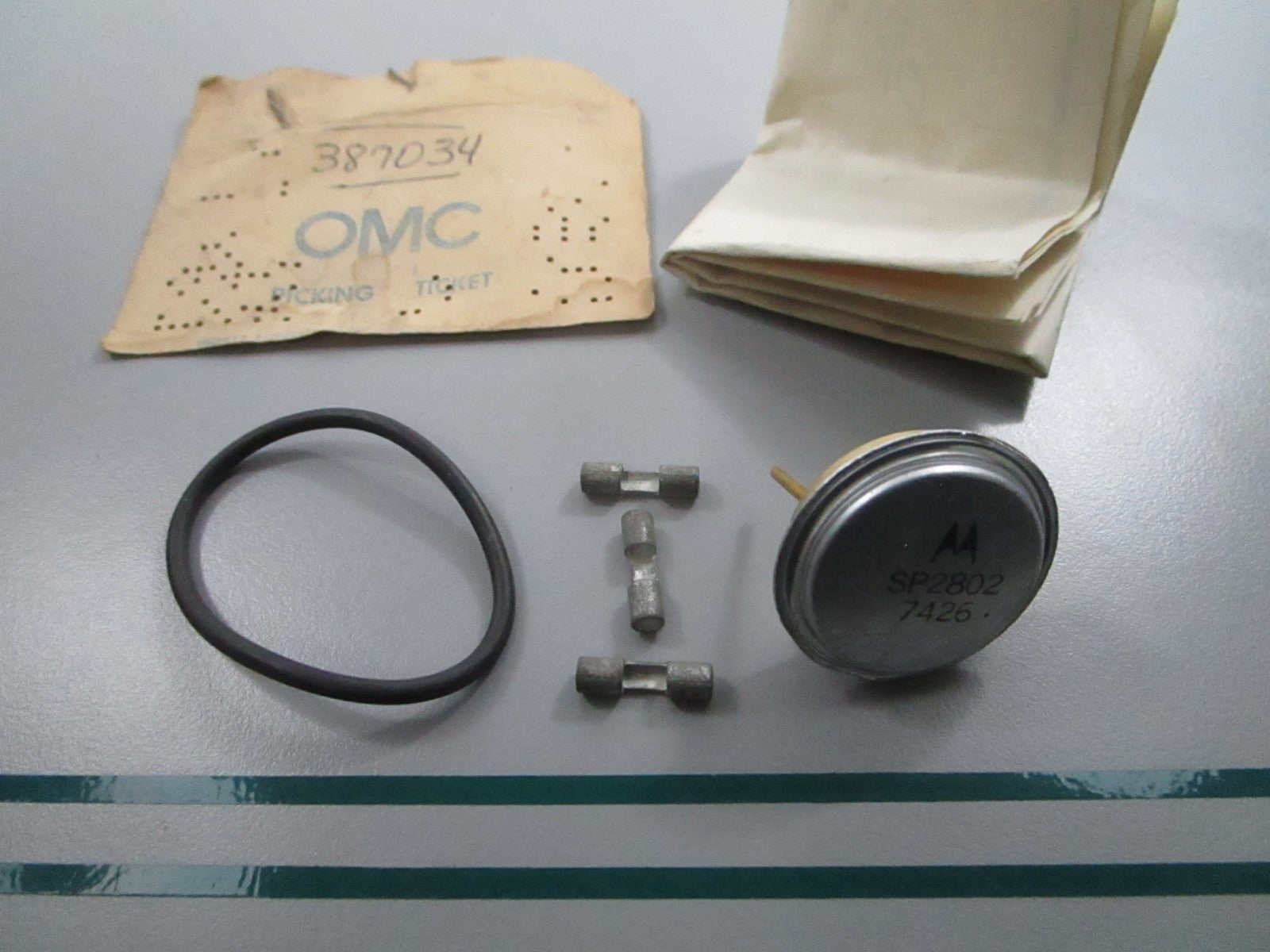 NEW OEM 387034 0387034 OMC Johnson Evinrude Transistor & O-Ring 0810