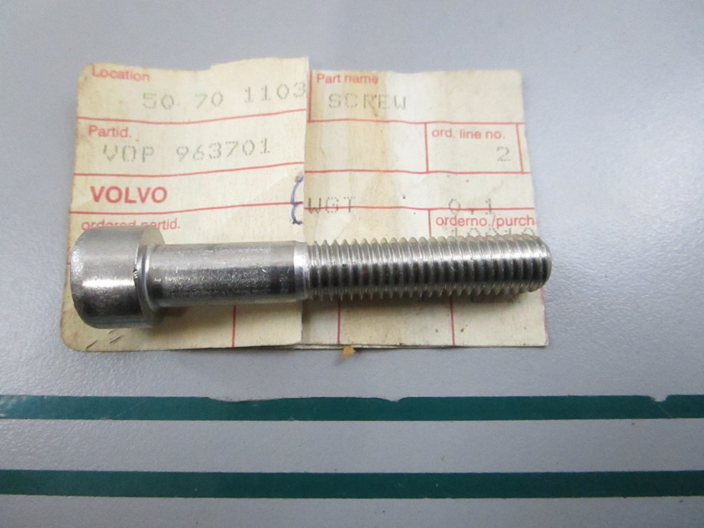 NEW OEM 963701 Volvo Penta Hexagon Socket Screw 0810